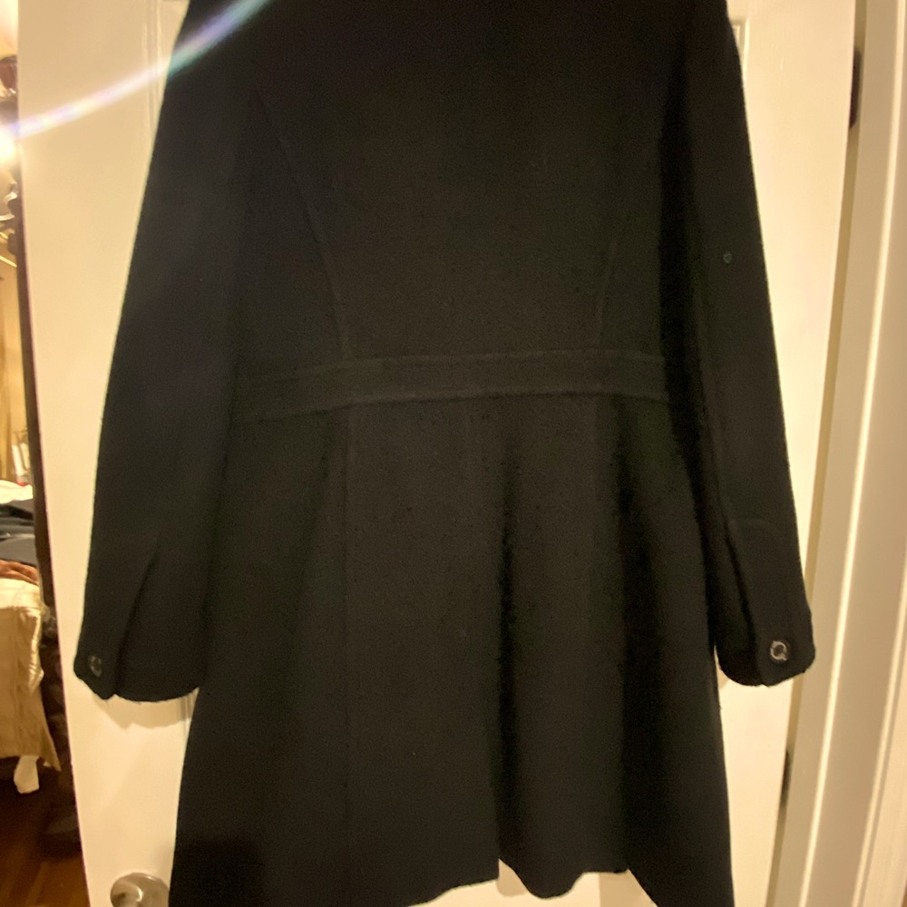 Black womens wool coat